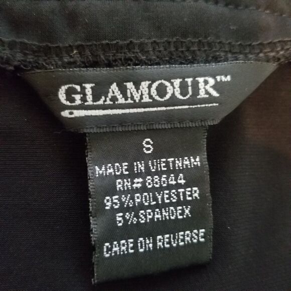 Black Little Cropped Polyester/Nylon Cardigan. Size S. - Picture 13 of 14